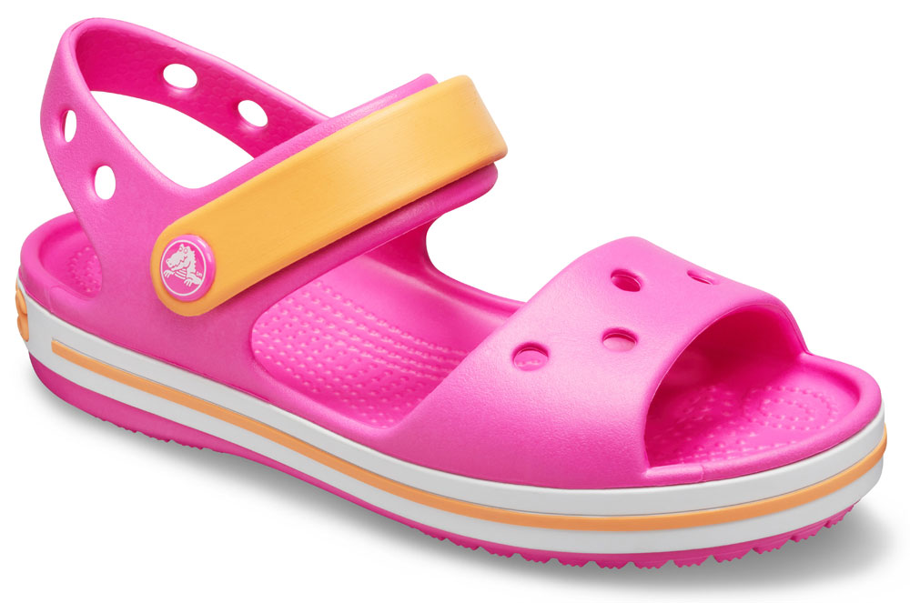 Crocs Crocband Sandal Kids 12856-6QZ Electric Pink/ Cantaloupe Ροζ