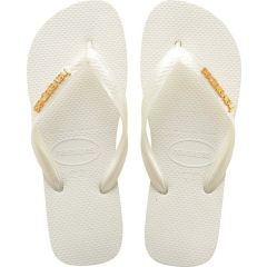 Havaianas Top Logo Metallic 4127244-0001 White - Μέγεθος 39-40