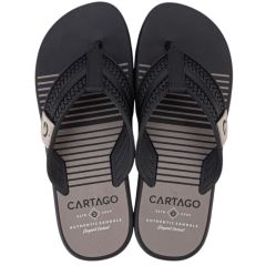 Cartago |  Chinelo Masculino | 780-24108 | Black/Grey | (46415-78740) | yfantidis.gr