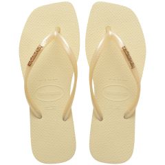 Havaianas | Slim Square Logo Metallic | 4148257-9256 | Buttercream-39-40