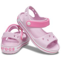 Crocs Crocband Sandal Kids 12856-6GD Ballerina Pink  2 | yfantidis.gr