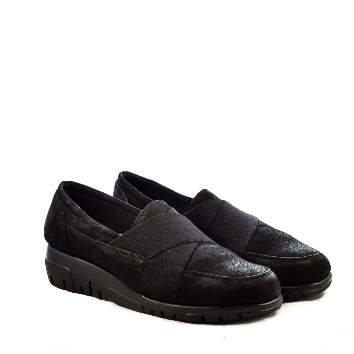 Γυναικεία Δερμάτινα Παπούτσια Αερόσολα Flexx 208407 Μαύρο